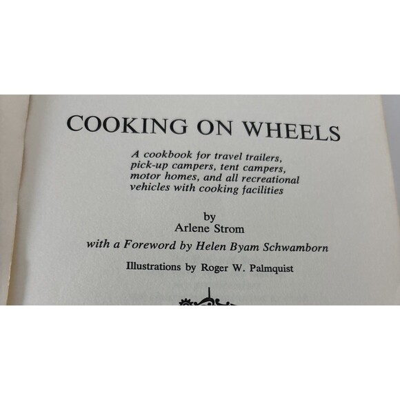 Cooking on Wheels by Alene Strom 1977 Paperback Vintage RV Camper Cookbook - Picture 5 of 8